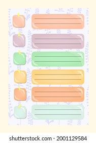 Mockup template with blank student habit tracker template. Management strategy. Business, teamwork. Calendar template. Business organizer. Plan for the week. Tu du sheet. Schedule of lessons.