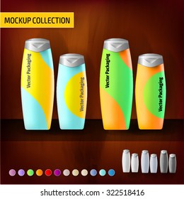 Mockup template bottles for branding and product designs