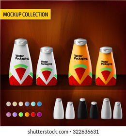 Mockup template bottles for branding and product designs