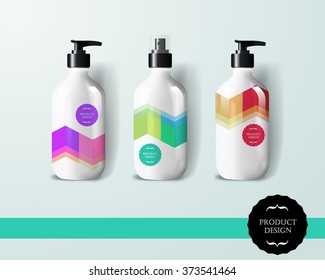 Mockup template for branding and product designs. Isolated realistic bottles with unique design. Easy to use for advertising branding and marketing.