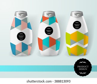 Mockup template for branding and product designs. Isolated realistic bottles with unique design. Easy to use for advertising branding and marketing.