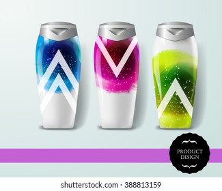 Mockup template for branding and product designs. Isolated realistic bottles with unique design. Easy to use for advertising branding and marketing.