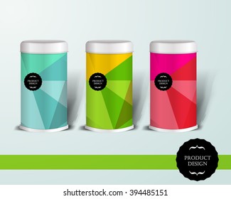 Mockup template for branding and product designs. Isolated realistic can with unique design. Easy to use for advertising branding and marketing.