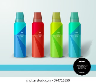 Mockup template for branding and product designs. Isolated realistic bottles with unique design. Easy to use for advertising branding and marketing.