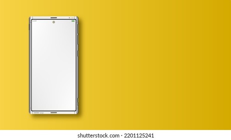 mockup or template concept smartphone design vector for content creator