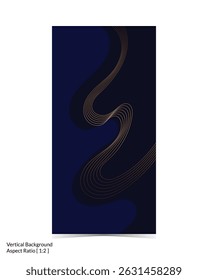 Mockup template of editable soft color cover design with abstract artwork for graphic design needs on vertical background 135