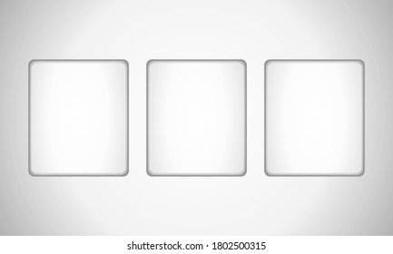 Mockup template empty canvas white style, for infographic template and add a design