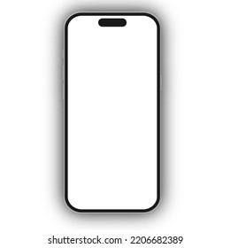 Mockup-Vorlage für Smartphone der Generation 14 mit Schatteneffekt