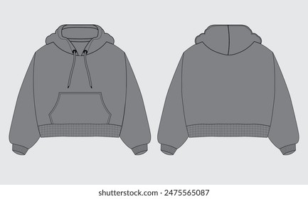 Mockup template jacket hoodie casual