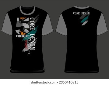 mockup vector t-shirt typography design