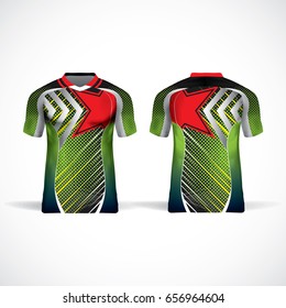 mock-up of v-neck shirt 