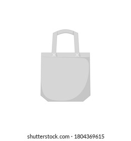 Mockup white bag, cotton shopping bag.