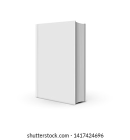 Mockup white book realistic on the white background. Vector illustration. - Vector 