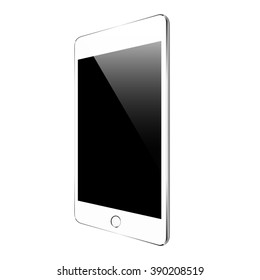 mockup white tablet similar to ipades style isolated on white vector design