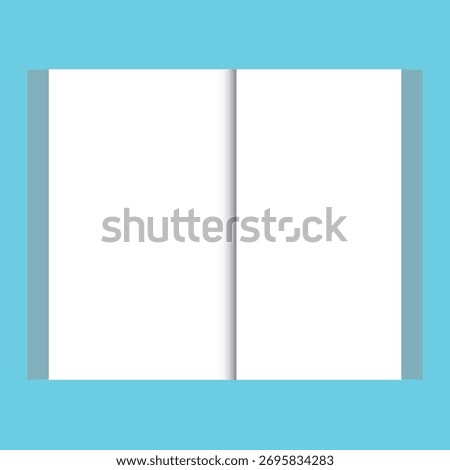 Mockups Artwork Blu Background Book Design Icon.