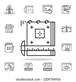 mock-ups icon. Web development icons universal set for web and mobile