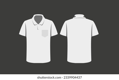 mockups of white and black collared shirts and collared shirts are suitable for shirt design models on screen printing sites