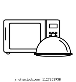 mocrowave oven with tray