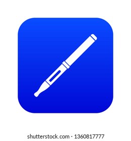 Mod and clearomizer in the kit icon digital blue for any design isolated on white vector illustration