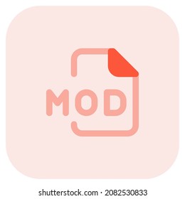 MOD digital music file types produced include sequencing information and waveform samples