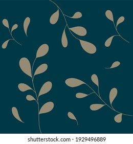 moda pattern botanic background illustration