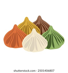 modak clipart containing different colors of modaks for Ganesh Chaturthi