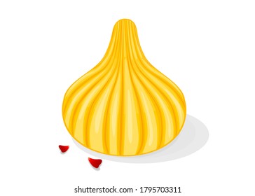 Modak Indian Sweets Or Mithai Food Vector