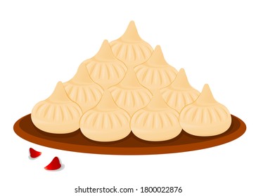 Modak Indian Sweets Or Mithai Food Vector