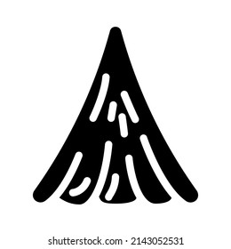 modak ingredient glyph icon vector. modak ingredient sign. isolated contour symbol black illustration