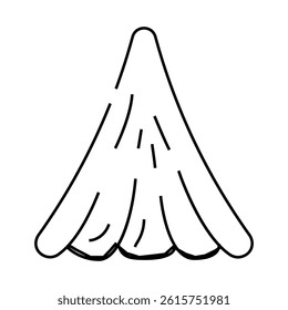 modak ingredient line icon vector. modak ingredient sign. isolated contour symbol black illustration