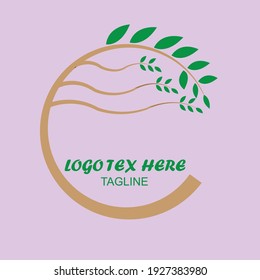 Modarn Agriculture logo design  template.