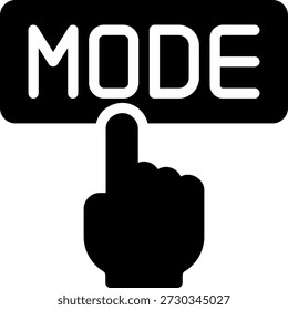 mode glyph icon illustration vector