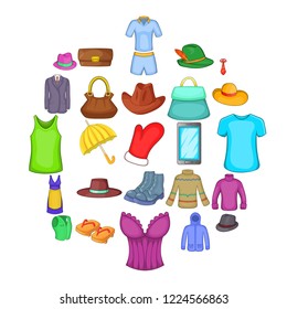 Mode icons set. Cartoon set of 25 mode vector icons for web isolated on white background