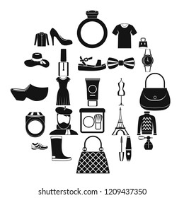 Mode icons set. Simple set of 25 mode vector icons for web isolated on white background