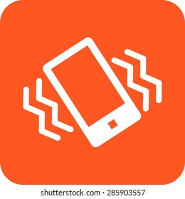 Mode, mobile, vibrate icon vector image. Can also be used for mobile apps, phone tab bar and settings. Suitable for use on web apps, mobile apps and print media