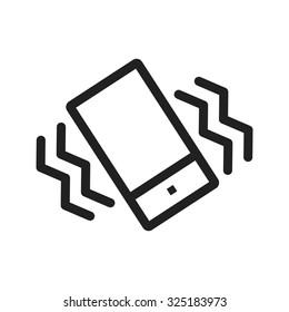 Mode, mobile, vibrate icon vector image. Can also be used for mobile apps, phone tab bar and settings. Suitable for use on web apps, mobile apps and print media