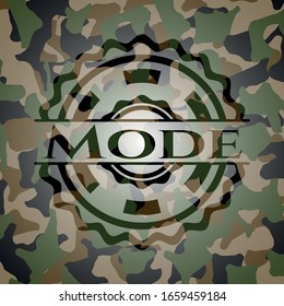 Mode on camouflage texture. Vector Illustration. Detailed.
