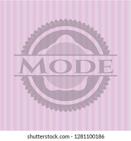 Mode retro pink emblem