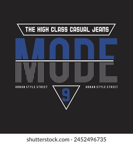 mode urban style street design typography vector illustration