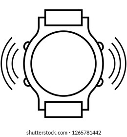 Mode, watch, vibrate icon vector image. Can also be used for Smart Watch. Suitable for use on web apps, mobile apps and print media