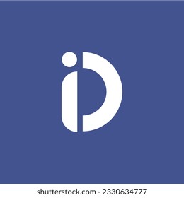 Modelo de diseño de logotipo de id. de letra creativa. Logotipo de letra de monograma