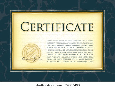 A model for the diploma, certificate