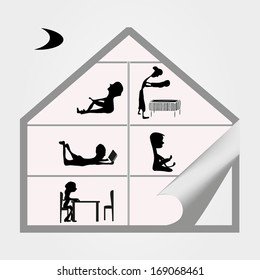 In the model of the dollhouse the singe life not-alone people