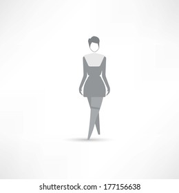 model in a dress