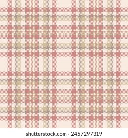 Model fabric background plaid, american seamless textile vector. Grand pattern texture check tartan in light and red colors.