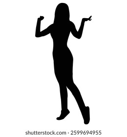 Model forward stock image photo vector art silhouette background
