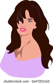 model girl beautiful young brunette