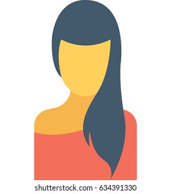 Model Girl Vector Icon