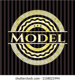 Model golden badge