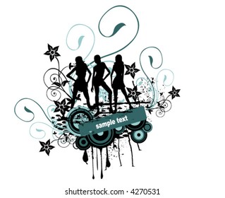 Model Grunge - Vector